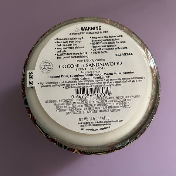 Bath & Body Works | Black History Month Unity Coconut Sandalwood Candle - Picture 5 of 5